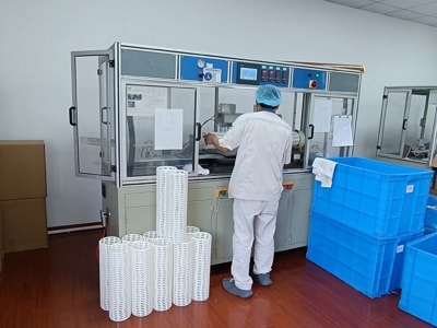 Vista del equipo para soldadura por infrarrojos