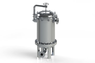 Carcasa de Acero Inoxidable para Filtros de Bolsas Múltiples